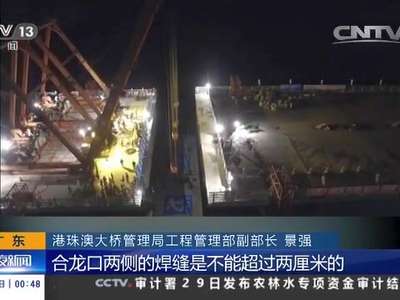 [视频]广东：港珠澳大桥主体桥梁成功合龙