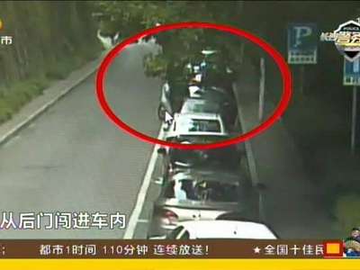 女子路边停车遭侵财 机智跳车呼救脱险