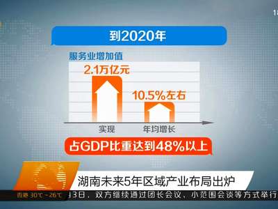 湖南未来5年区域产业布局出炉