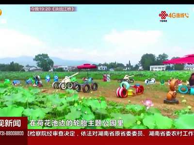 给废弃轮胎刷油彩 “90后”女孩创意成风景