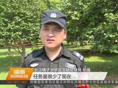 环卫工、文明劝导员过最轻松长假