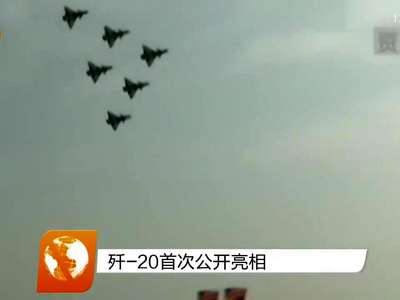 歼-20首次公开亮相