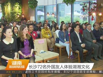 长沙72名外国友人体验湖湘文化