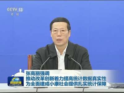 [视频]张高丽主持召开贯彻落实《关于深化统计管理体制改革提高统计数据真实性的意见》座谈会