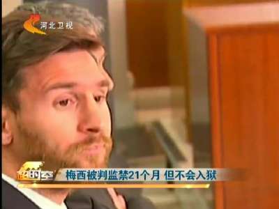 [视频]梅西被判监禁21个月 但不会入狱