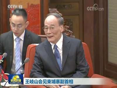 [视频]王岐山会见柬埔寨副首相梅森安