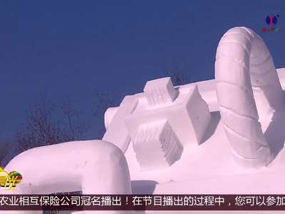 [视频]雪雕比赛尽展冬之韵