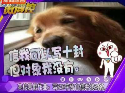 [视频]老师一言不合就开虐！高校暑假作业竟是写告白信并找对象