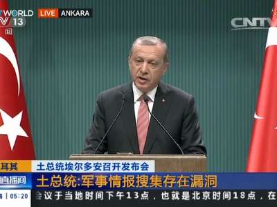 [视频]土耳其：土总统埃尔多安召开发布会