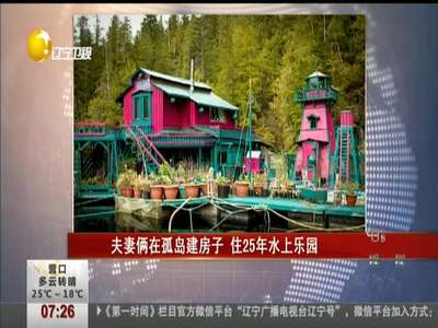 [视频]夫妻俩在孤岛建造450吨房子 住25年水上乐园