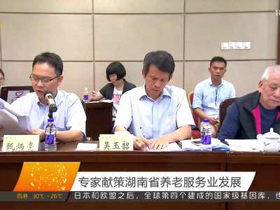 专家献策湖南省养老服务业发展
