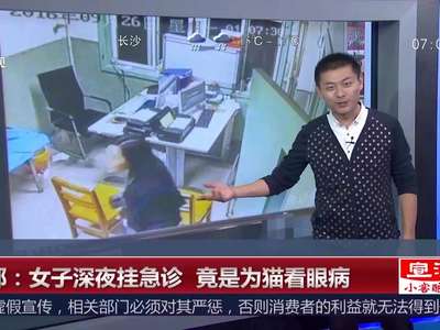 [视频]成都：女子深夜挂急诊 竟是为猫看眼病