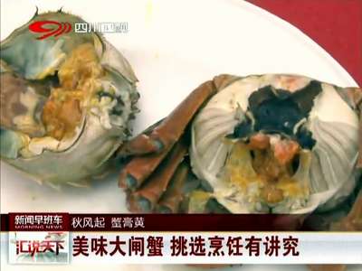 [视频]美味大闸蟹 挑选烹饪有讲究