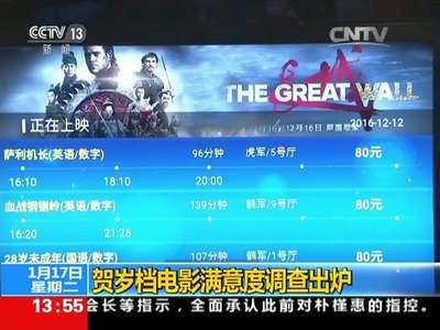 [视频]贺岁档电影满意度调查出炉