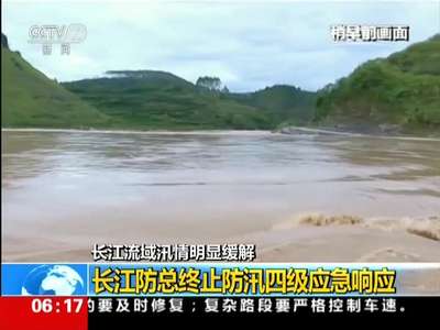 [视频]长江流域汛情明显缓解：长江防总终止防汛四级应急响应