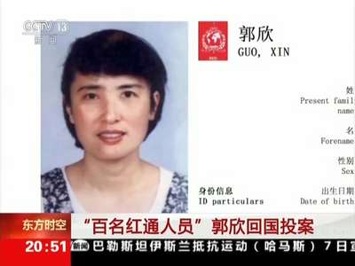 [视频]“百名红通人员”郭欣回国投案