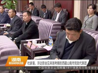 杜家毫、许达哲会见来湘考察的西藏山南市党政代表团