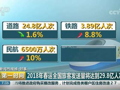 [视频]2018年春运全国旅客发送量将达到29.8亿人次