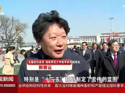 政协委员心声：期盼“十三五”中国更美好