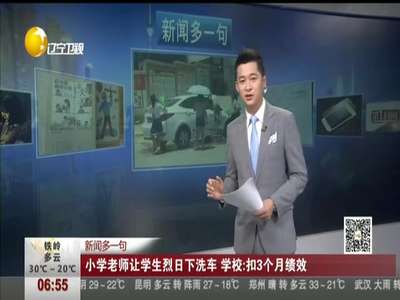 [视频]小学老师让学生烈日下洗车 学校：扣3个月绩效