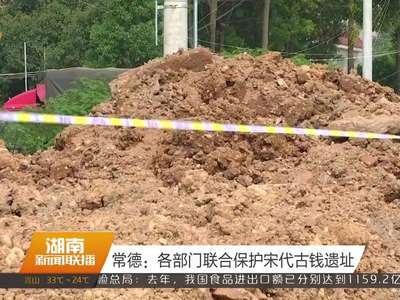 常德：各部门联合保护宋代古钱遗址