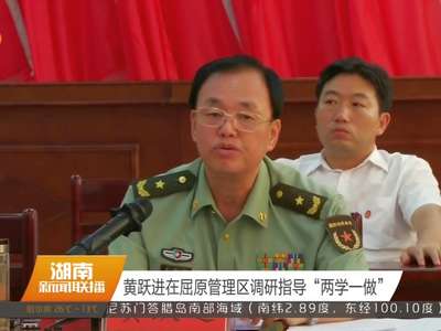 黄跃进在屈原管理区调研指导“两学一做”