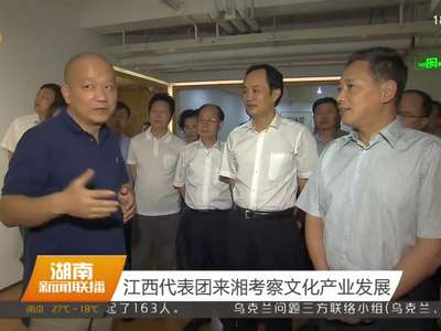 江西代表团来湘考察文化产业发展