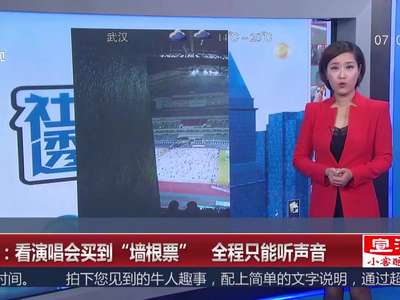 [视频]看演唱会买到“墙根票” 全程只能听声音