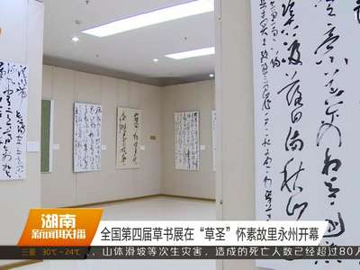 全国第四届草书展在“草圣”怀素故里永州开幕