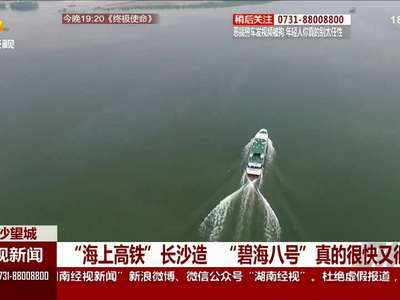 “海上高铁”长沙造 “碧海八号”真的很快又很爽