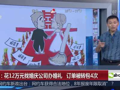 [视频]浙江：花12万元找婚庆公司办婚礼 订单被转包4次