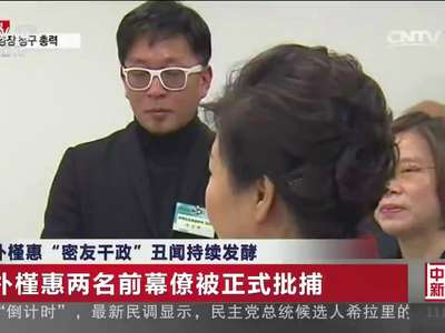 [视频]朴槿惠“密友干政”丑闻：朴槿惠两名前幕僚被正式批捕