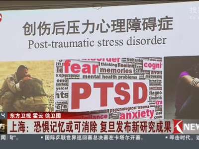 [视频]上海：恐惧记忆或可消除 复旦发布新研究成果
