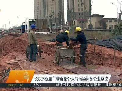 长沙环保部门督促部分大气污染问题企业整改