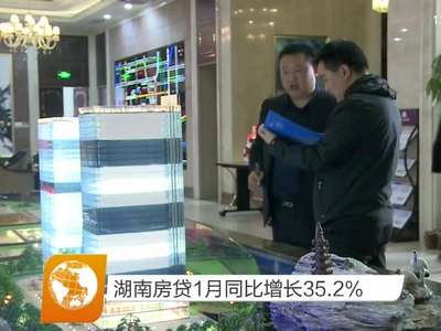 湖南房贷1月同比增长35.2%