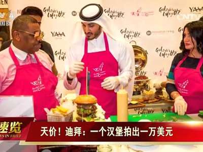 [视频]天价！迪拜：一个汉堡拍出一万美元