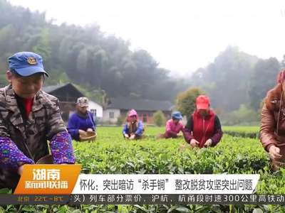 怀化：突出暗访“杀手锏” 整改脱贫攻坚突出问题