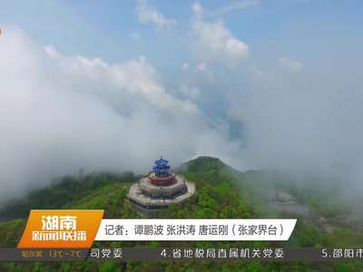 张家界：云海日晕景观同现景区 短途错峰游客增多