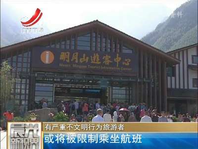 [视频]有严重不文明行为旅游者 或将被限制乘坐航班