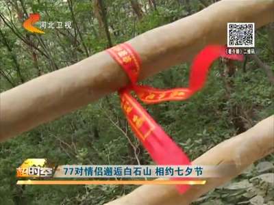 [视频]77对情侣邂逅白石山 相约七夕节