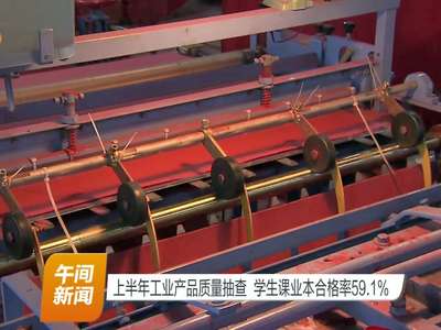 上半年工业产品质量抽查 学生课业本合格率59.1%