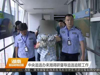 中央追逃办来湘调研督导追逃追赃工作