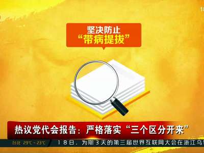 热议党代会报告：严格落实“三个区分开来”