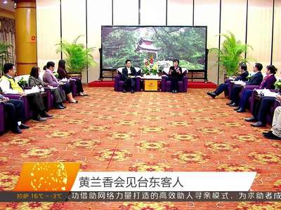 黄兰香会见台东客人