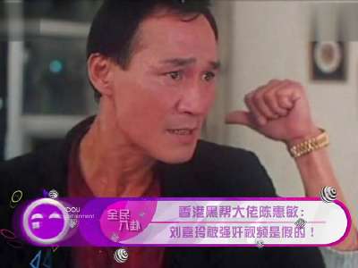 香港黑帮大佬陈惠敏:刘嘉玲被强奸视频是假的