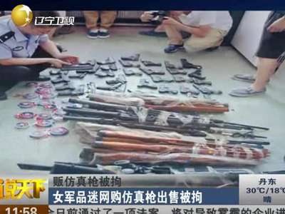 [视频]36岁女军迷私藏108支仿真枪 能武装一个连